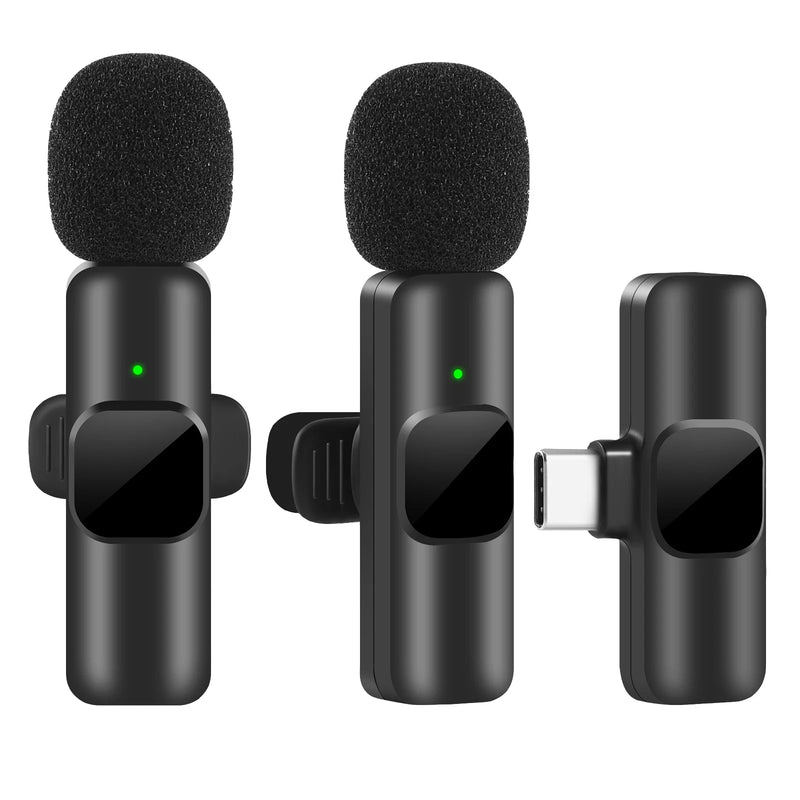 Neues drahtloses Lavaliermikrofon, tragbares Audio-Video-Aufnahme-Mini-Mikrofon für iPhone Android Live-Übertragung Gaming-Telefonmikrofon