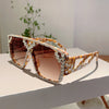 KAMMPT Rhinestone Shine Brand Design Sunglasses Fashion Women Grey Sun Glasses Trendy Decoration Sun Shades for Party Driving