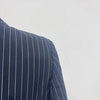 TWOTWINSTYLE Striped Temperament Blazers For Women Notched Collar Long Sleeve Tunic Patchwork Double Breasted Coats Female New