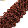 Beach Curl Crochet Hair Gogo Curl Crochet Hair 18 Inch Ombre Brown Blonde Bug Ginger T30 Synthetic Deep Wave Twist Crochet Braid
