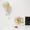 Rattan Hot Air Balloon Decor Hand-woven Wall Hanging Decor Handmade Nordic Photograph Prop for Kids Room Kindergarten Nursery