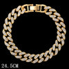 Flatfoosie Hip Hop Iced Out Chunky Cuban Chain Anklets For Women Luxury Rhinestone Link Ankle Bracelet Beach Barefoot Jewelry