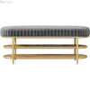 Shoes Rack with Soft Velvet Seat Cushion Shoe Bench Storage Entrance Living Room Furniture Space Saving