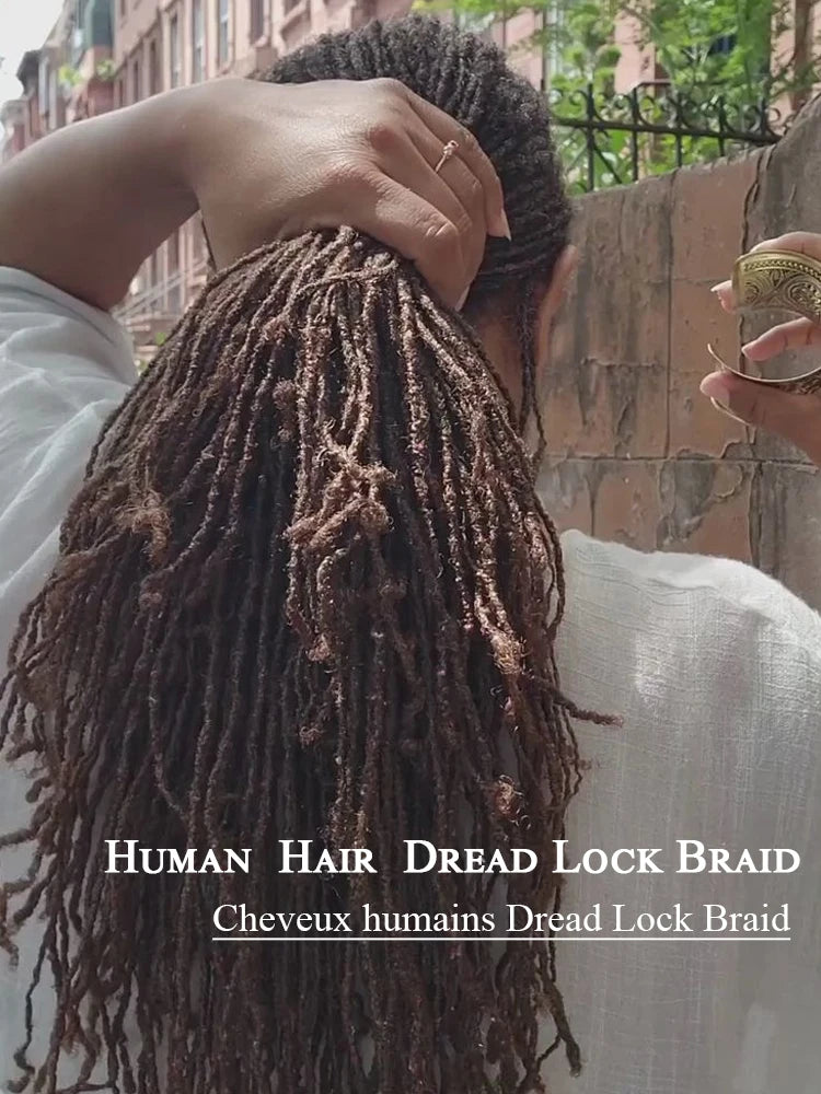 Human Hair Dreadlocks Loc Extensions Kinky Straight 100% Human Hair Dreadlocks Extensions 100% Human Hair Dreadlock Extensions