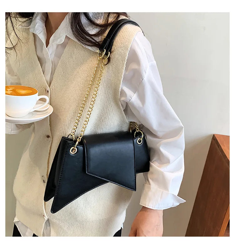 High quality Ladies Shoulder Bag Sense of luxury Chain Handbags Premium Leather Retro Women Bags Designer Lady Armpit Bag Clutch