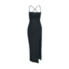 AltGoth Fairycore Sexy Midi Dress Women Streetwear Mall Gothic Backless Lace-up Halter High Waist Bodycon Dress Partywear Female