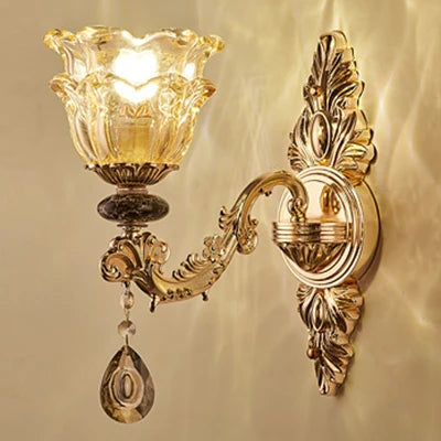 Chandelier Living Room Grand Luxury Crystal Lamp Dining Room Bedroom Decoration French Retro Chandelier Lighting Fixtures