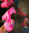 Designer New Sexy Fashion Women's Sandals Summer Diamond Fish Mouth Muffin Platform High Heels Casual Slippers Womens Shoes