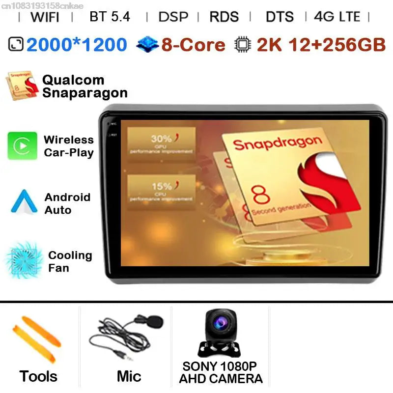 Car Radio Android 14 For Dodge Dart 2012 - 2016 GPS Carplay Multimedia Player DSP BT 2din Head Unit Audio Navigation Stereo Auto