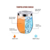 50pcs Custom 12oz double wall stainless steel wine tumbler insulated vacuum egg shape wine tumbler with sliding lids