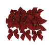 20/10pcs Linen Christmas Bow Decoration Christmas Tree Hanging Ornaments Bowknot For Xmas Wreath New Year 2024 Navidad Gifts Bow