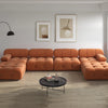 Modern Sectional Sofas Living Room U-Shaped Minimalist Velvet Fabric Large Sofa Couches Luxury 6-Seat Couch with Chaise Ottomans