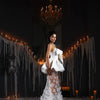 Lace Wedding Dresses Mermaid Sweetheart Floral Beaded Boho Bridal Gown Arabic Dubai Islamic Vestido De Noiva Customized