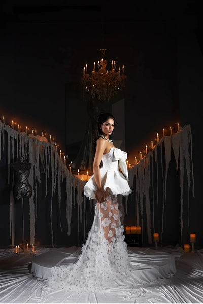 Lace Wedding Dresses Mermaid Sweetheart Floral Beaded Boho Bridal Gown Arabic Dubai Islamic Vestido De Noiva Customized