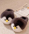 Funny Fuzzy Penguin Slippers Girls Novelty Indoor Shoes Women Soft Furry Slippers Female Plush Home Shoes Animal Flip Flops