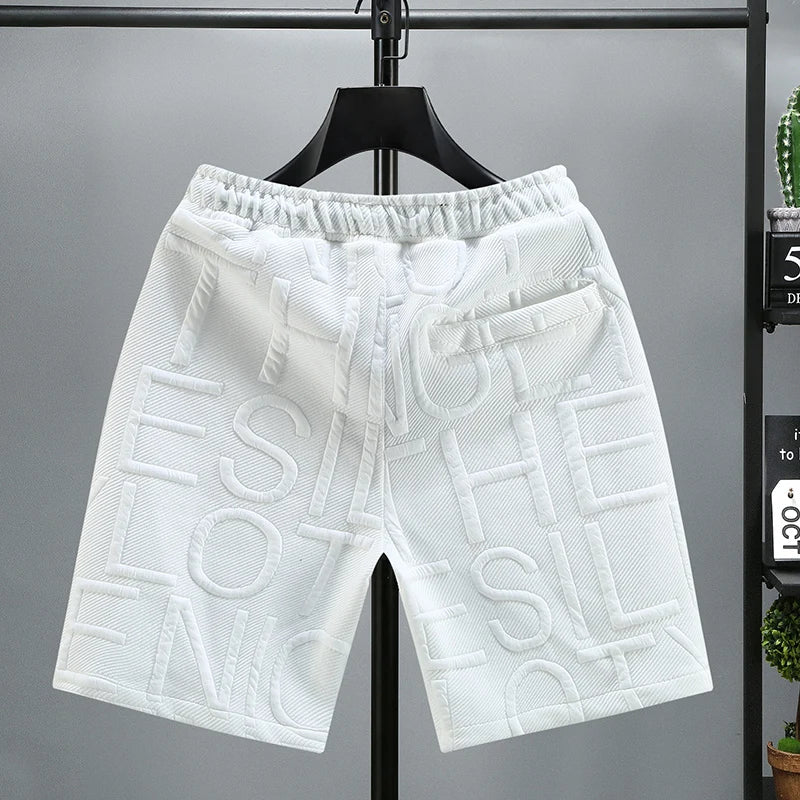 New Fashion knitted Shorts Men Comfortable Elastic Waist Clothing Male Breathable Short Trousers plus size