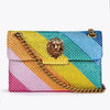 High-end diamond women's slippers, fish-mouthed back hollow lion cool slippers, Rhinestone slippers chain bag set