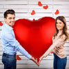 3/1PC 63Inch Extra Large Love Balloons Aluminum Film Red Heart Shaped Balloons Birthday Valentine's Day Wedding Party Decoration