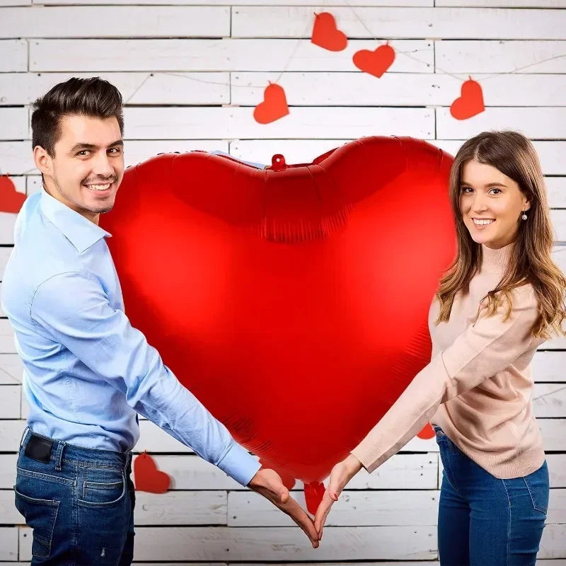 3/1PC 63Inch Extra Large Love Balloons Aluminum Film Red Heart Shaped Balloons Birthday Valentine's Day Wedding Party Decoration