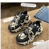Women's Flats Thick Bottom Sports Shoes Women Luxury Designer Fashion Casual Sneakers New Autumn Tennis Shoes Vulcanized Shoes