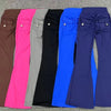 Women Flare Pocket Leggings High Waist Sport Yoga Pants Quick Dry Breathable Leggings Outfit Fitness Gym Clothes Sportwear Pant