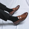 High Quality Leather Shoes Men British Style Wedding Business Brogue Shoes For Men Size 48 Men's Dress Shoes Formal Leather Male