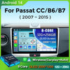 Android 14 For Volkswagen VW Passat B6 B7 CC 2007-2016 Carplay Radio Multimedia Player Auto Car Radio WIFI 4G GPS DSP48EQ 2din