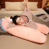 Big Stuffed Animal Plush Giraffe Pillow Cute Large Long Crocodile Toy Kawaii Dinosaur Baby Bed Surround Washable Decor Cushion