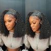Glueless Wig Short Kinky Curly Bob Wig 12A Malaysian Lace Front Human Hair Wigs Wet And Wavy Water Wave Bob Wig 13x4 Frontal Wig