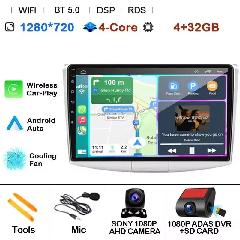 Android 14 For Volkswagen VW Passat B6 B7 CC 2007-2016 Carplay Radio Multimedia Player Auto Car Radio WIFI 4G GPS DSP48EQ 2din