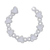 2025 Iced Out Bling Full Paved 5A Cubic Zirconia CZ Heart Charm Infinity Chain Choker Necklace Jewelry For Women Men
