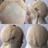 613 Blonde with Brown Ombre Wig Synthetic Lace Front Wig Long Straight Body Wave 13x4 Frontal Gradient Colored Wigs for Women