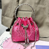 Handle Rhinestones Evening clutch Bag Purses and handbag luxury Designer shoulder bag Shiny Crystal Clutch purse bucket bag