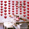 6pcs Red Heart Love Spiral Swirl Hanging Garland Love Hanging String Curtain Wedding Valentines Day Birthday Party Bedroom Decor