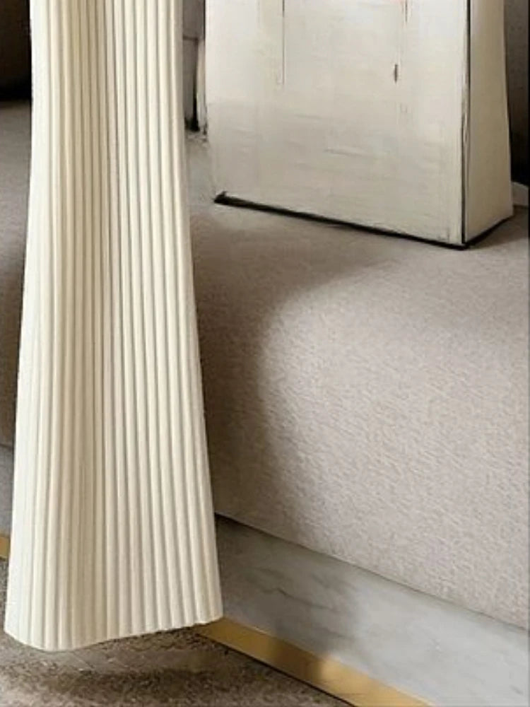2025 New Bottoms Fashion Flare Pants for Women High Waist Slim Fit Knitted Trousers Korean Casual Pantalon Femme Y2k Clothing