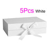 5Pcs Gift Box With Lid Personalized Bridesmaid Groomsmen Proposal Box With Ribbon Present Packaging Box Wedding Boxes