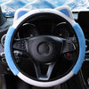 Cute Cartoon Plush Kitten Warm Car without Inner Ring Steering Wheel Cover Car Accessories Suitable for 14.5-15INCH
