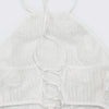 Sexy see through lace up vacation jumpsuits women summer body party club outfits streetwear womens jumpsuit Wide leg pants sets
