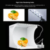 PULUZ 20cm Mini Folding Portable 550LM LED Light Photo Lighting Studio Shooting Tent Box Kit with 6 Colors Backdrops