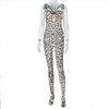 Joskaa Leopard Print Jumpsuits Women Hipster Sexy Spaghetti Strap Sleeveless Body-Shaping Rompers 2025 Party Clubwear Streetwear