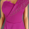 High Waist Strapless Jumpsuit Rivet Collar Lady Evening and Party Tube Top Jumpsuit for Women Elegant Sexy Birthday Jumpsuit