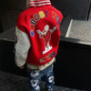 High-density letter embroidery bump-filled star cotton clothing winter trendy style for men and women couples outerwear