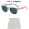 2024 Fashion Brand Children's Color Sunglasses Anti UV Baby Sunshade Anti Blue Light Glasses Girl and Boy Sunglasses UV400