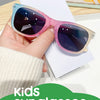 2024 New Trendy Cool Children's Colorful Shiny Square Sunglasses Girls Trendy Fashionable Cute Sun Glasses Kids Eyewear