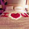 100/200Pcs Artificial Love Heart Petals Valentine's Day Wedding Party Confetti Petals Sponge Satin Fabric Table Bed Decorations