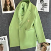 Spring Autumn High Quality Long Sleeve Female Blazer Double Button Jacket Ladies Business Work Wear Formal Coat Women Outerwea