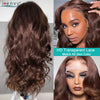 13X6 Ginger Blonde Lace Front Human Hair Wigs Red Burgundy 13x4 Body Wave Transparent HD Lace Frontal Wig Brown Lace Front Wig