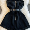 2024 Summer Rompers Women Jeans Jumpsuit Off Shoulder Loose Casual Denim Rompers Womens Jumpsuits Wide Leg Casual Denim Overalls