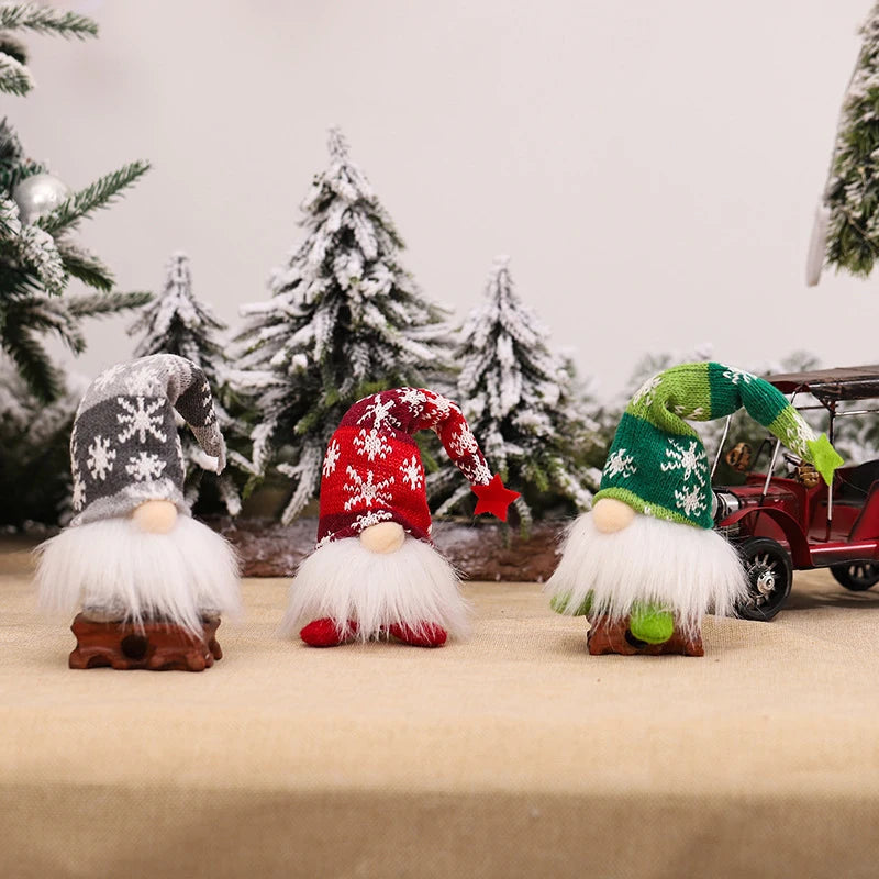 Glowing Gnome Christmas Faceless Doll Plush Toys 6 Styles Santa Claus Merry Christmas New Year Gifts Navidad Natal Home Decor