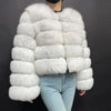 Maomaokong 2025 Natural Real Fox Fur Coat Women Winter Warm Luxury Fur Jacket Detachable Long Sleeves Female Vest Furry Coats